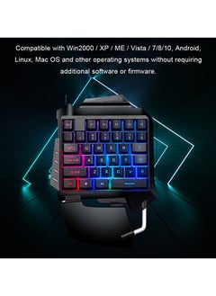 K-Snake G92 One-handed Gaming Membrane keyboard Ergonomic Keypad for Laptop Desktop PC Computer  - Image 5