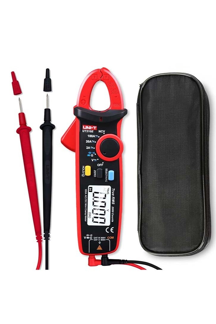 UniT UNI-T UT210e Digital Clamp Meter AC DC Amp Meter Clamp Multimeter True RMS 2000 Counts Voltmeter Continuity Tester Capacitor HVAC Tool Multi Tester - Image 1