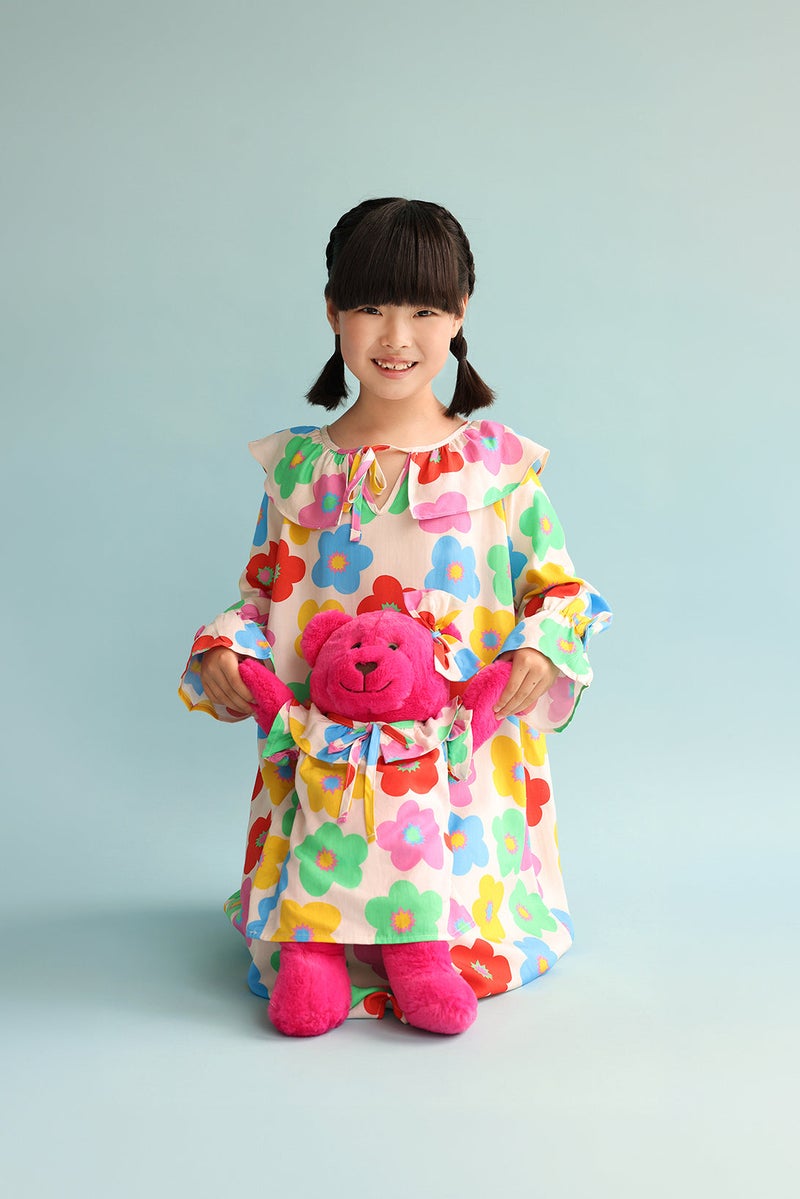 Luna Mia 'Alessia' Nightdress Set With Matching Teddy Bear - Image 3