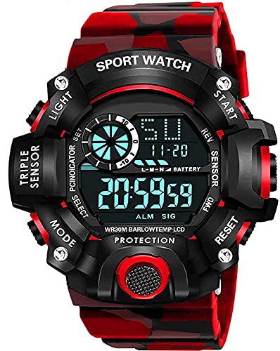 REDUX Digital Digital Watch Shockproof Multi-Functional Automatic 5 Color Army Strap Waterproof Digital Sports Watch for Men's Kids Watch for Boys Watch for Men - Image 1