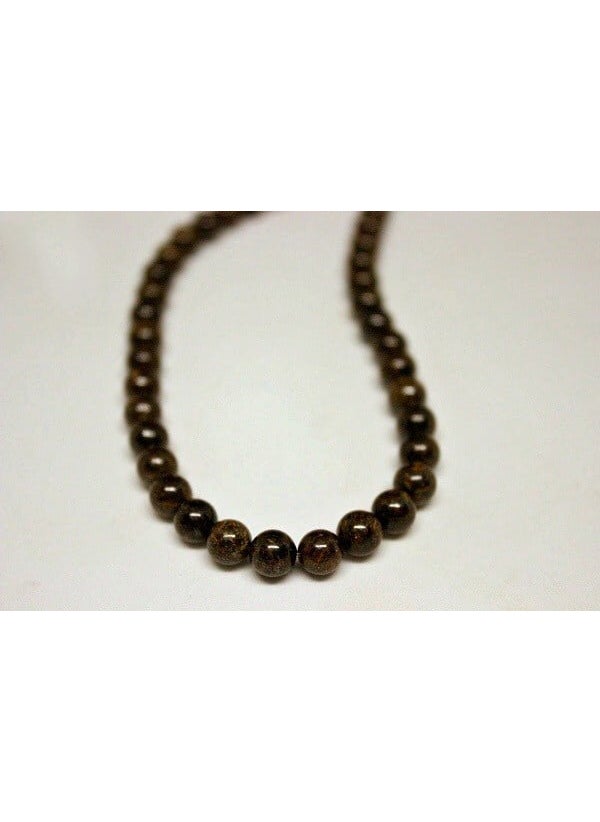 Seed of Life Bronzite Stone Half String 6mm (18CM Long)