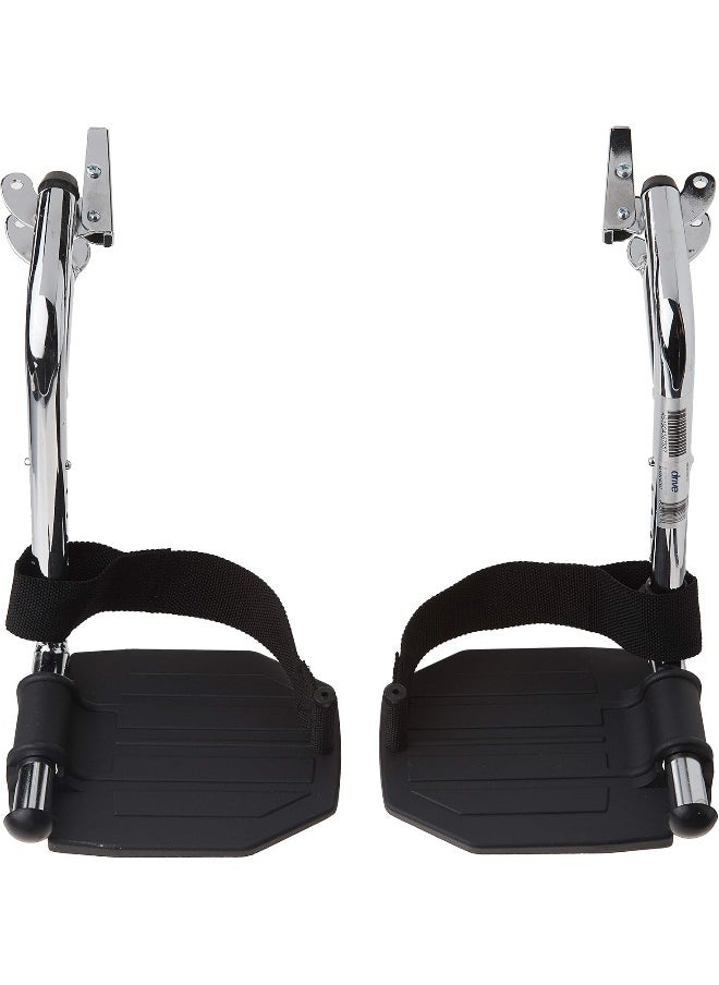 Drive Medical - Drive Medical STDSF-TF Swing Away Footrests, Black - Image 1