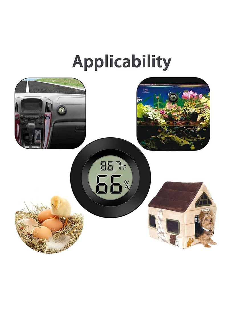 إسكدنيا 2 قطعة مصغرة الرقمية الرطوبة، ميزان الحرارة في الأماكن المغلقة، للتحويل فهرنهايت أو مئوية - Image 5
