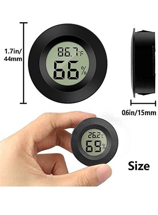 إسكدنيا 2 قطعة مصغرة الرقمية الرطوبة، ميزان الحرارة في الأماكن المغلقة، للتحويل فهرنهايت أو مئوية - Image 2