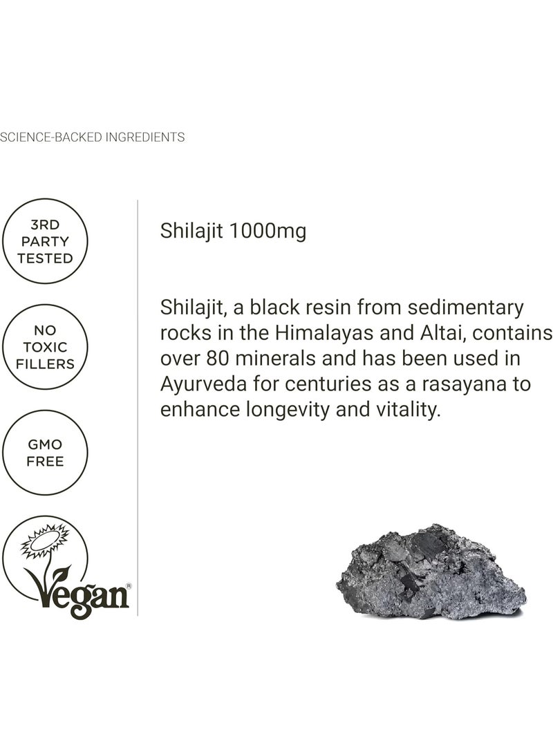 Nullure Pure Himalayan Shilajit Mineral Supplement – 120 Capsules - Image 4
