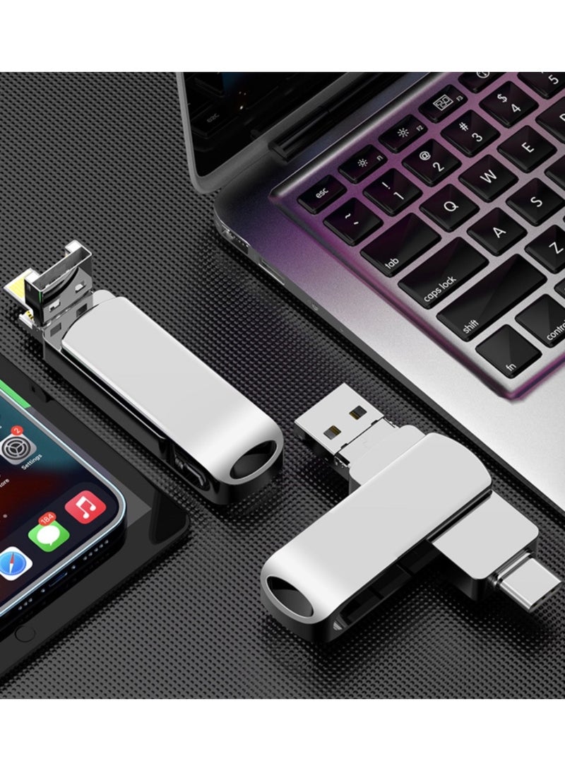 Premium 2TB 4-in-1 Metal USB Drive – Multi-Interface Storage Solution - Image 5