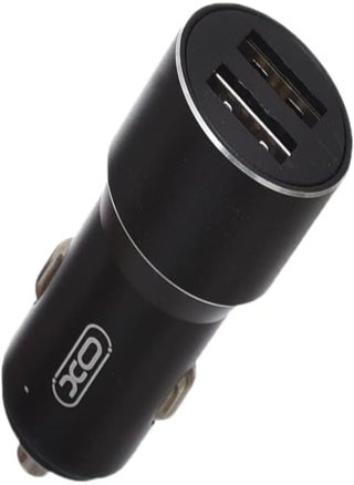 XO TZ09 Car Charger Suit And Lightning Cable With 2.1A Max 12W Output And 2 USB Output 1000MM Set Of 2 Pieces - Black - pzsku/ZCB928D437F06D14AAD97Z/45/_/1716415981/c3f11f8e-f016-4d38-81c4-d18ed03cedd7