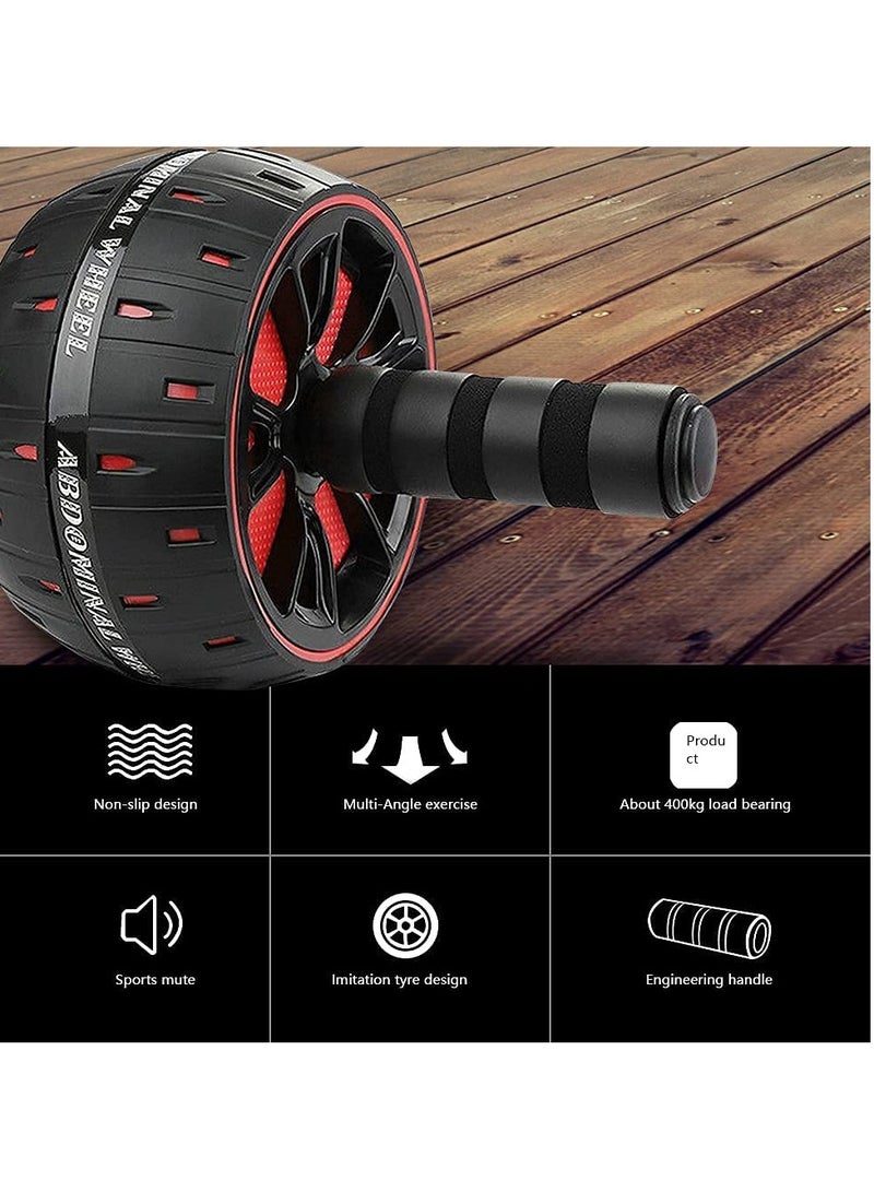 Generic Ab Roller Wheel,Exercise Roller Wheel with Knee Pad for Abdominal & Core Strength Training, Exercise Wheels for Home Gym Fitness, Ab Machine with Knee Pad Accessories  - Image 4