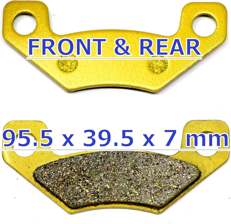 Master Chen Front and Rear Brake Pads for John Deere Gator Utility and Turf Models - Image 3