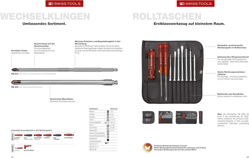 PB SWISS TOOLS 8515 Allrounder 31-Piece Screwdriver Set in Roll-Up Case - Image 3