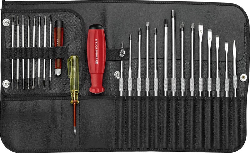 PB SWISS TOOLS 8515 Allrounder 31-Piece Screwdriver Set in Roll-Up Case - Image 1