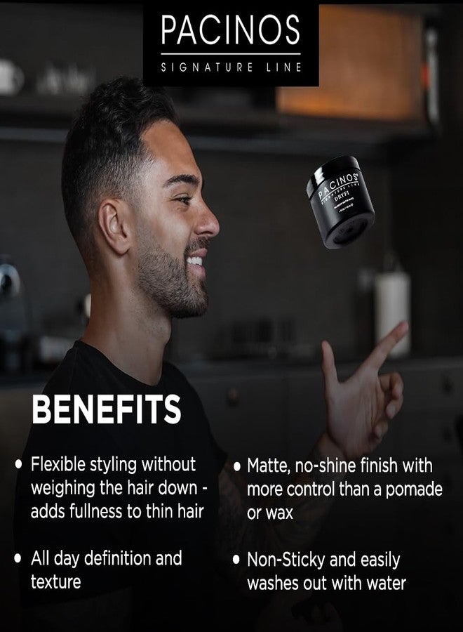 Pacinos معجون مات باهت بدون لمعان من باكينوس - معجون تصفيف بلمسة مات للرجال - Image 2