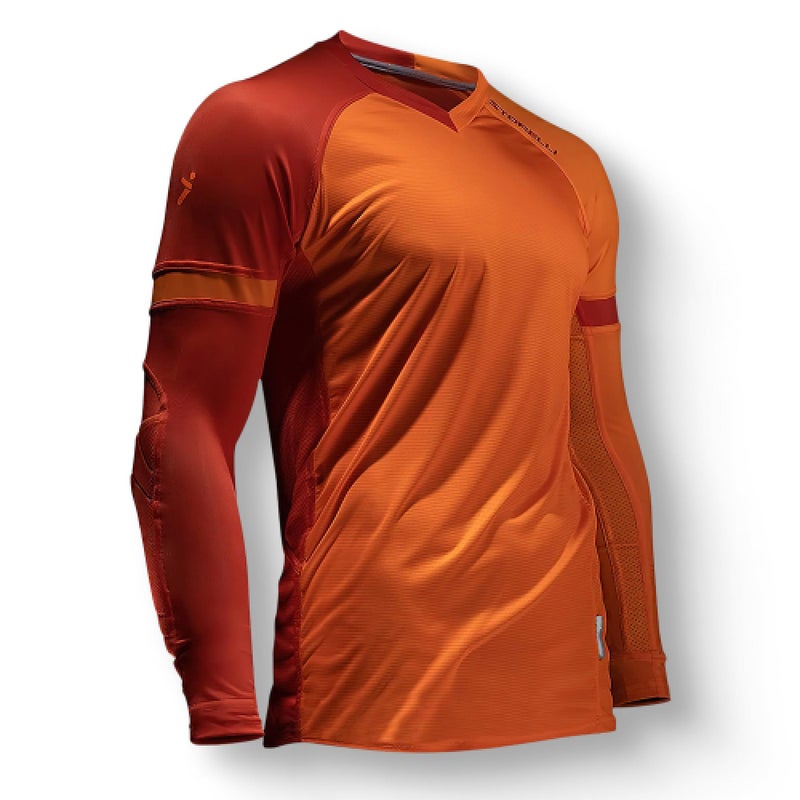 Storelli ExoShield Gladiator Goalkeeper Jersey HighImpact Protection SweatWicking Breathable Athletic Shirt for Soccer HeavyDuty Sports Orange Extra Large - Image 2