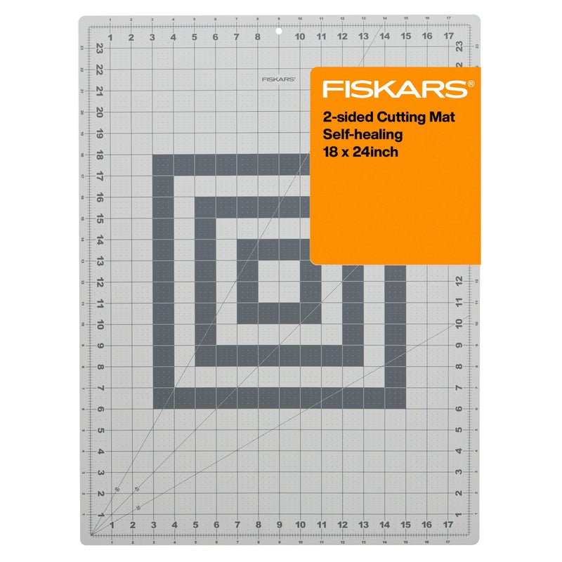 Fiskars Self Healing Cutting Mat for Quilting, Arts and Crafts, 18" x 24" Grid, Sewing Mat, Craft Cutting Board, Sewing Supplies and Quilting Tools - Image 1