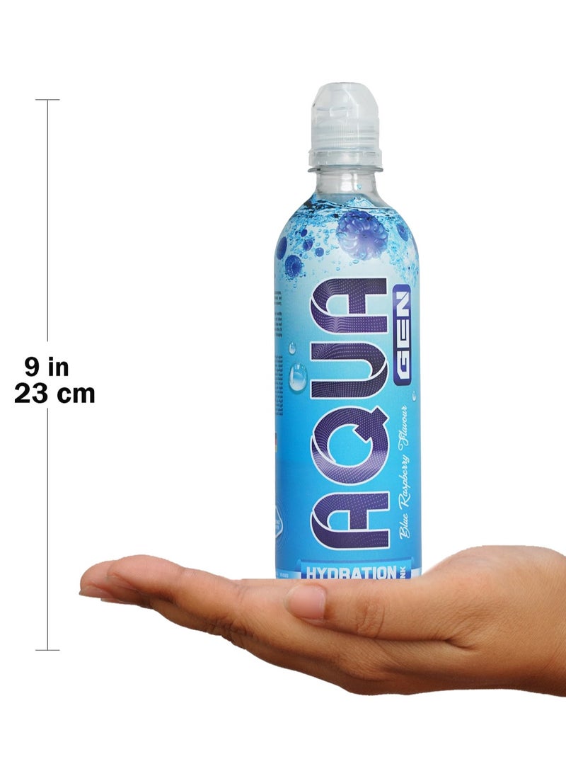 Aqua - Aqua Gen Hydration Collagen Drink - Blue Raspberry - (Pack of 6) - Image 1