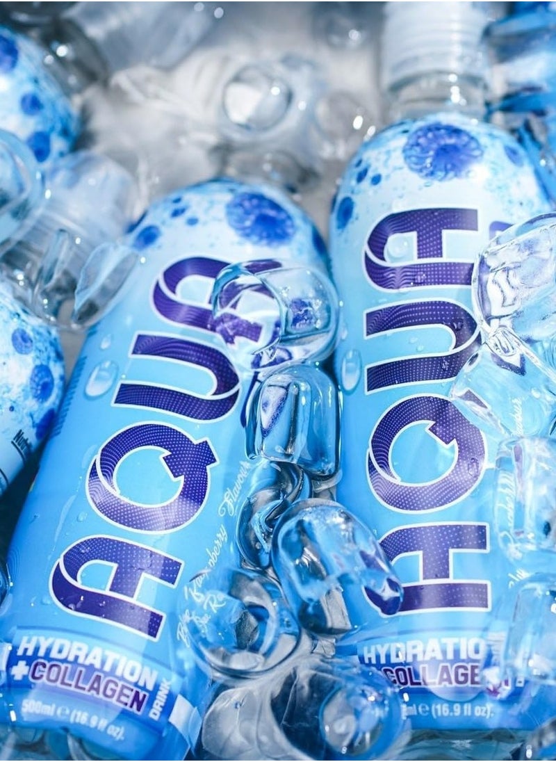 Aqua - Aqua Gen Hydration Collagen Drink - Blue Raspberry - (Pack of 6) - Image 1