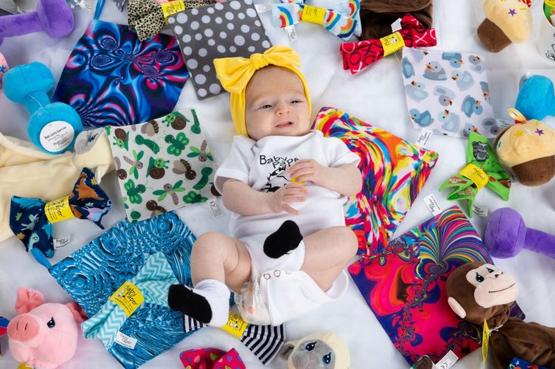 Baby Paper Original Baby Paper - Crinkle Teether and Sensory Toy for Babies and Infants | Duckies Print | Non-Toxic, Washable | Great for Baby Showers - Image 2