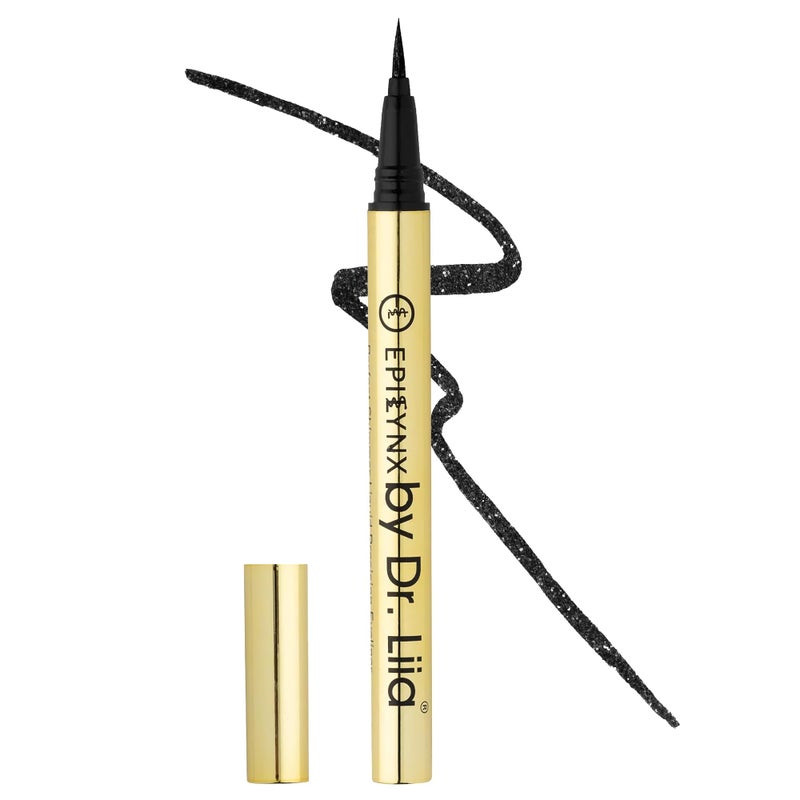 EPILYNX Waterproof Eyeliner  SmudgeProof Liquid Eyeliner Pen with Precision Tip for Smooth LongLasting Application  Vegan Hypoallergenic  GlutenFree Eye Liner  2mL Shimmer Black