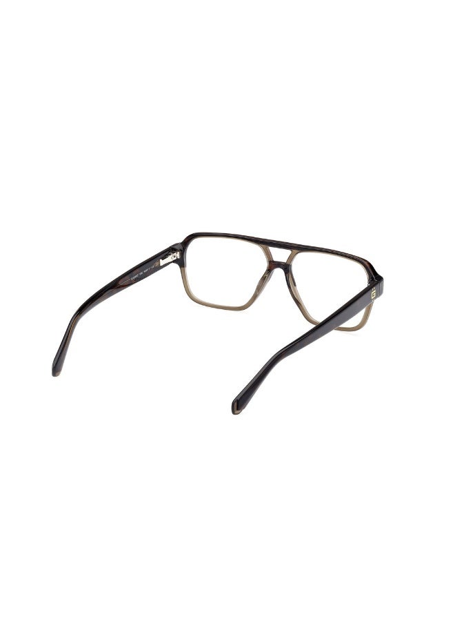 جس نظارة طبية بشكل نافيجيتور للرجال بأذرع من الأسيتات GU50093  مقاس 56 - دارك هافانا - Image 5