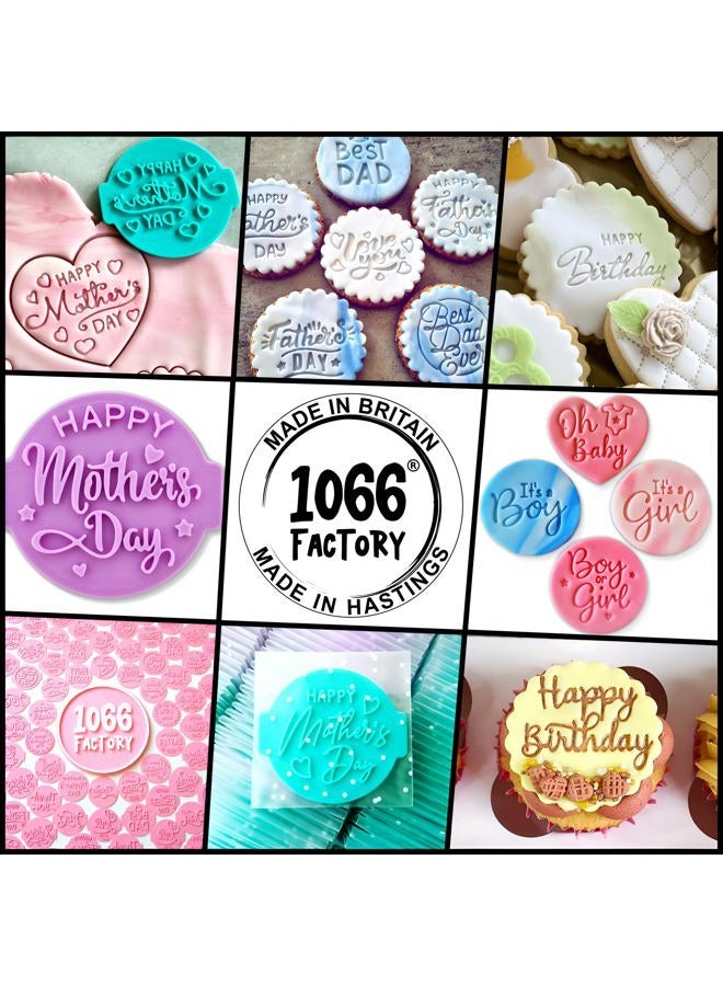 1066 Factory Generic3 Happy Valentines Day HV03 - Embosser/Stamp for Fondant, Icing, Cupcake, Cake, Decoration - Image 4