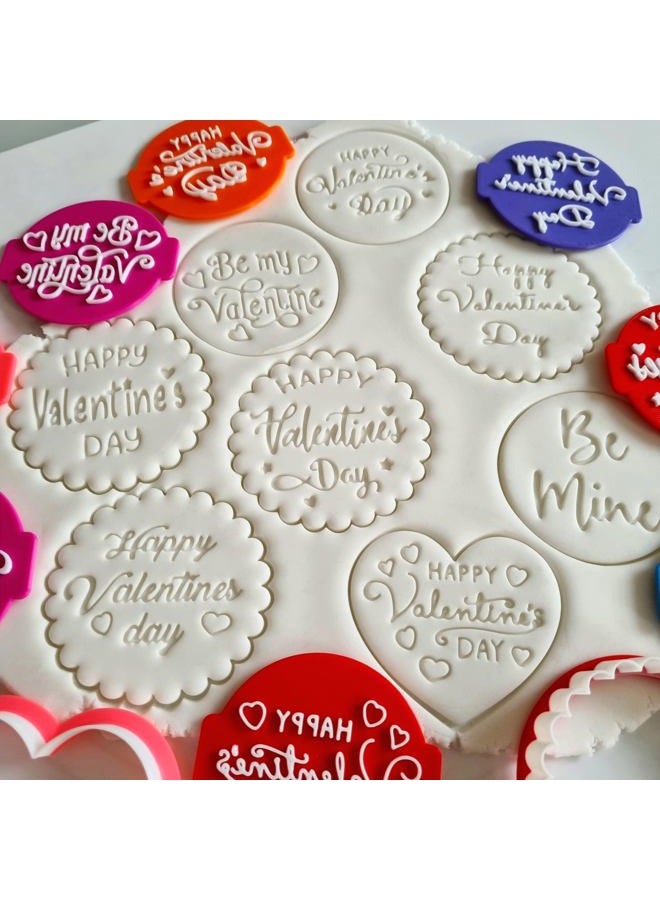 1066 Factory Generic3 Happy Valentines Day HV03 - Embosser/Stamp for Fondant, Icing, Cupcake, Cake, Decoration - Image 3