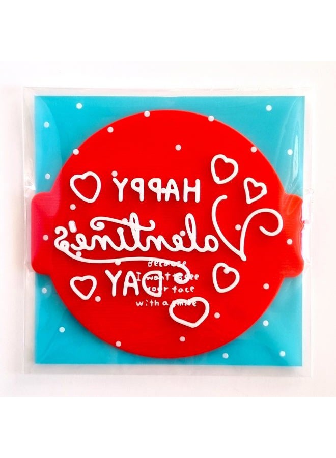 1066 Factory Generic3 Happy Valentines Day HV03 - Embosser/Stamp for Fondant, Icing, Cupcake, Cake, Decoration - Image 2