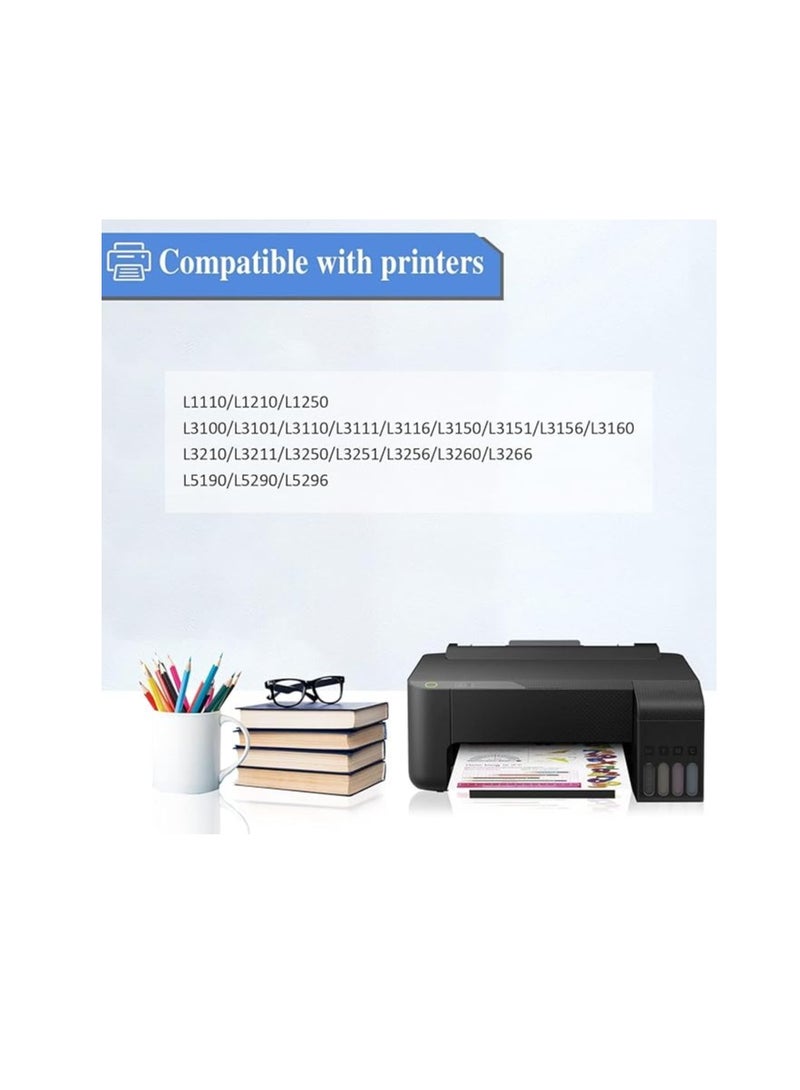 Terabyte 103 لطابعة EPSON EcoTank عبوة 2 بسعة 70 مل/زجاجة باللون الأسود 4500 صفحة/زجاجة لطابعة Epson L1110‎ L3110 L3111 L3150 L3151 L3156 L3160 L5190‎ - Image 4