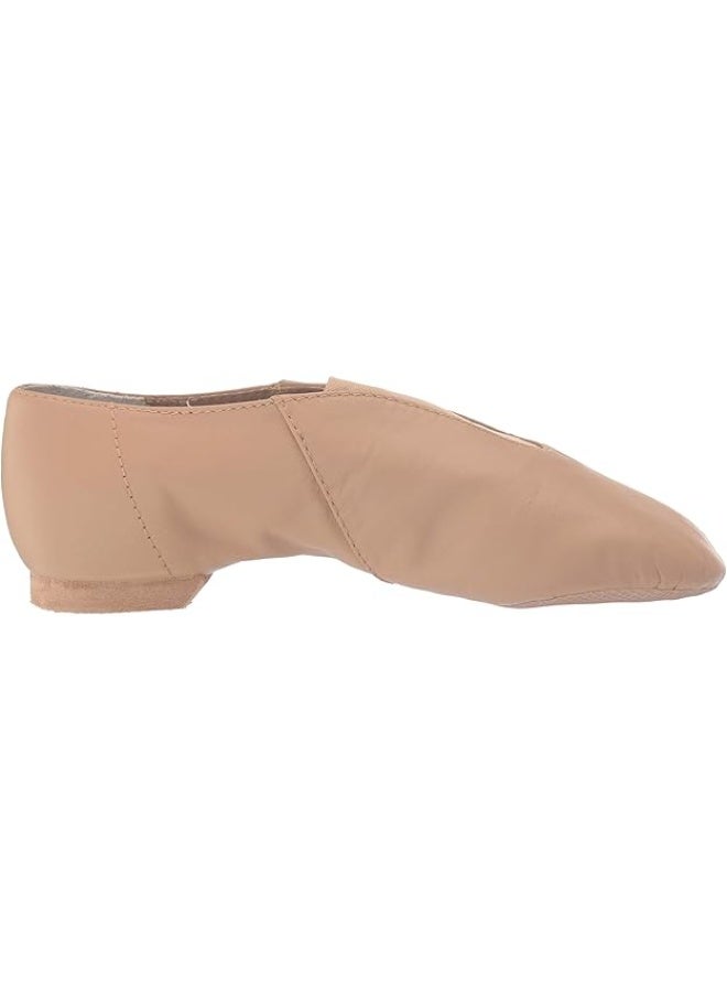 Bloch Dance Jazz Women Shoes, Super Jazz Leather with Strong Elastic Slip, High Durability, Neoprene stretch satin, Rubber Split Sole Leather, Flexibility, Spectators, Clogging, Step Dancing (Tan, Size:6) - Image 4