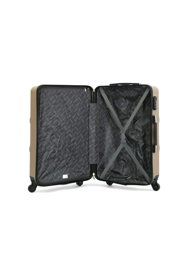 GIORDANO Giordano Luggage Bags Hardside Spinners Trolley 3 PCS Set,Champagne  - Image 4