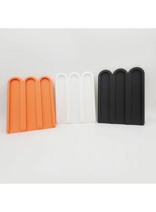 Orange Self Adhesive Coffee Capsule Holder No Drill Space Saving for Nespresso Pods - Image 1