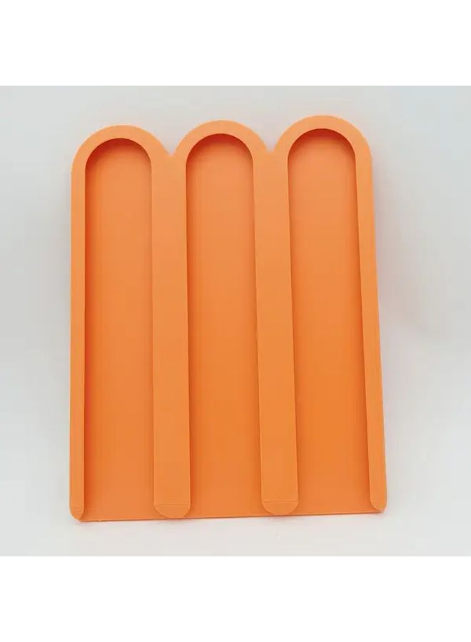 Orange Self Adhesive Coffee Capsule Holder No Drill Space Saving for Nespresso Pods - Image 4