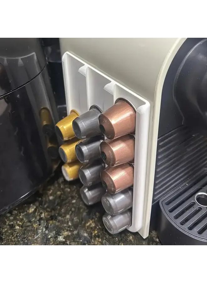 Orange Self Adhesive Coffee Capsule Holder No Drill Space Saving for Nespresso Pods - Image 5