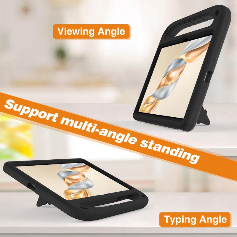 إيروريكس جراب تابلت مقاوم للصدمات من مادة إي في إيه مع حامل لجهاز Honor Pad X9A / X9 Pro 2025 (أسود) - Image 4