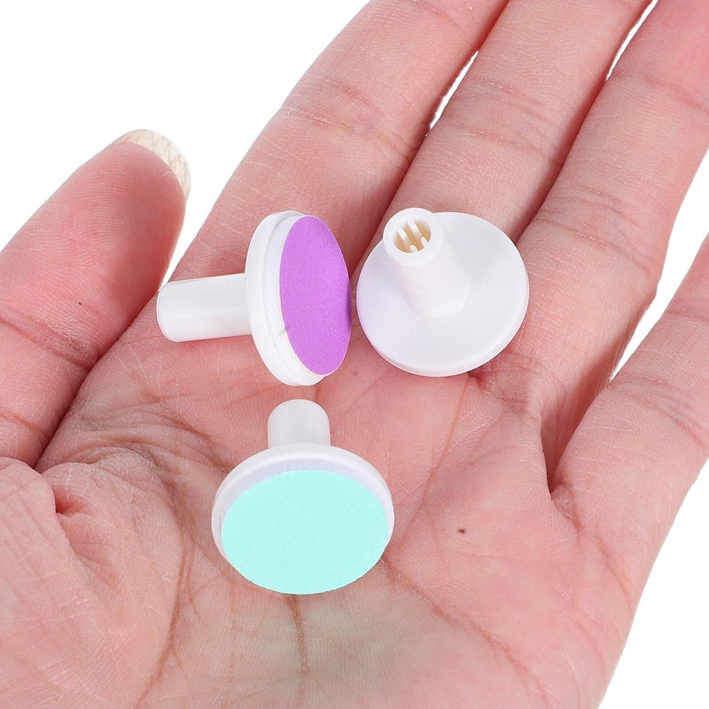 18Pcs Electric Nail File Replacement Heads with Red Purple Green Pads for Newborns Age 1 12 Months - Image 5