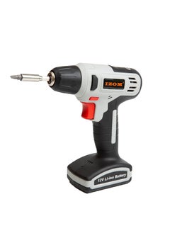 IZOM IZOM 12V Cordless Drill Driver With Accessories 10 Mm Chuck Size Black  - Image 4