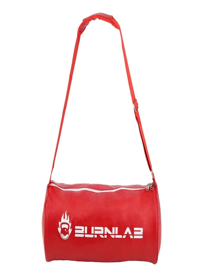 Burnlab Faux Leather Gym Bag (Red) - Image 1