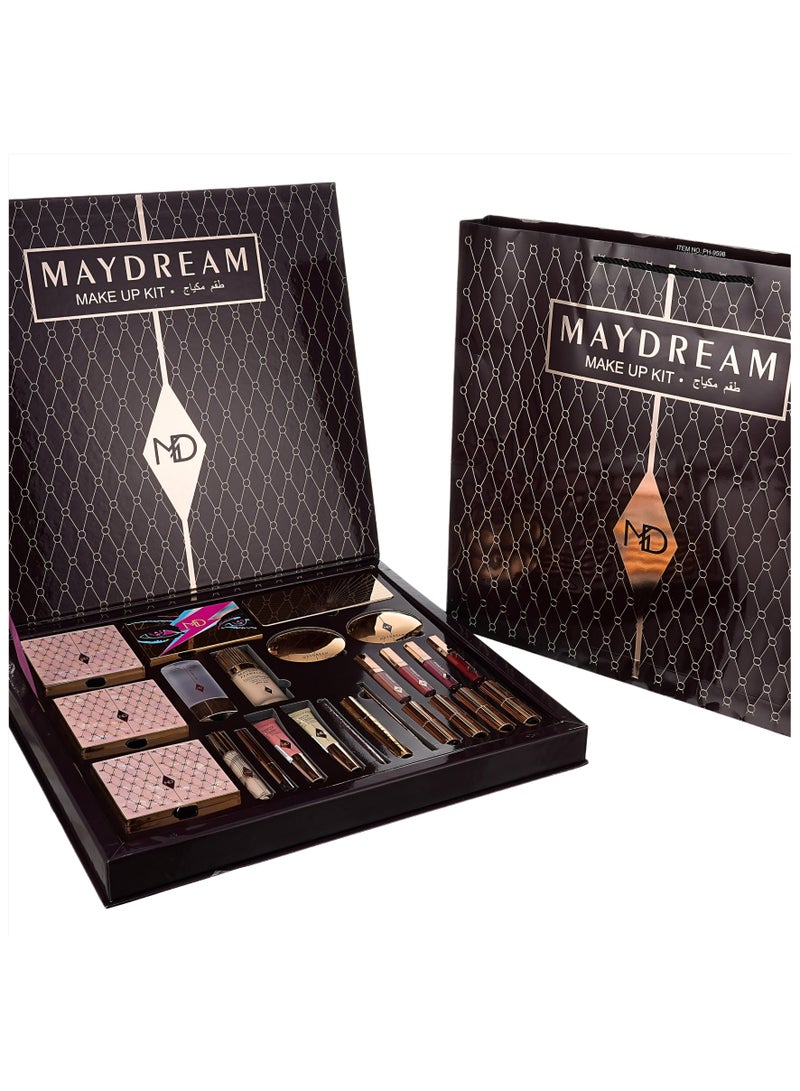 MAYDREAM Makeup Kit from MAYDREAM Professional Makeup Box Set, Burgundy - Image 2