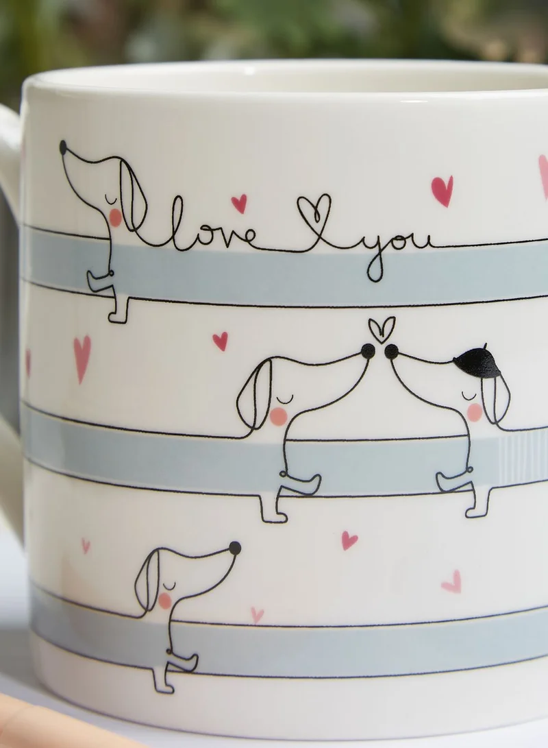 Belly Button Sausage Dog Love Mug