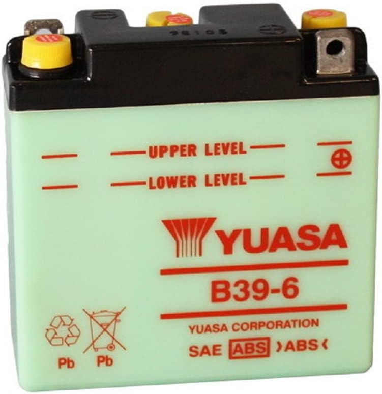بطارية YUASA B39-6 مفتوحة بدون حمض