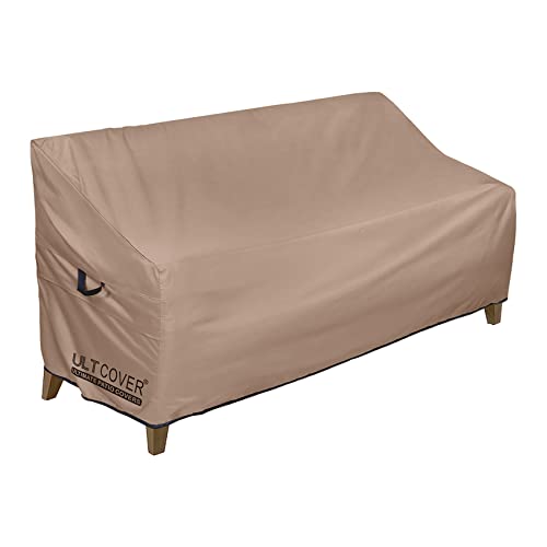 ULTCOVER Waterproof Outdoor Sofa Cover - Heavy Duty Patio Bench Covers 58W x 28D x 35H inch - Image 1
