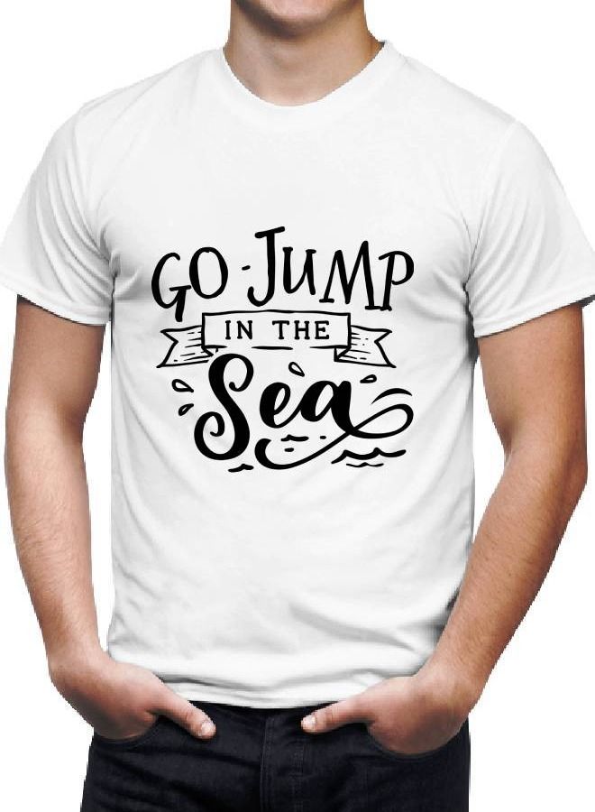 LIT Men’s Soft T Shirt Printed Jump In The Sea - Image 2