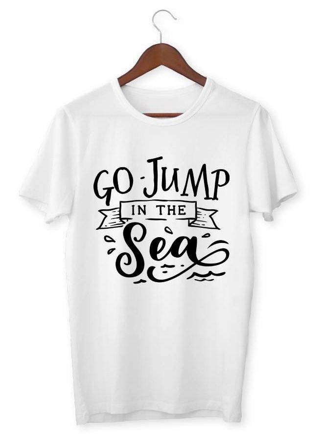 LIT Men’s Soft T Shirt Printed Jump In The Sea - Image 1