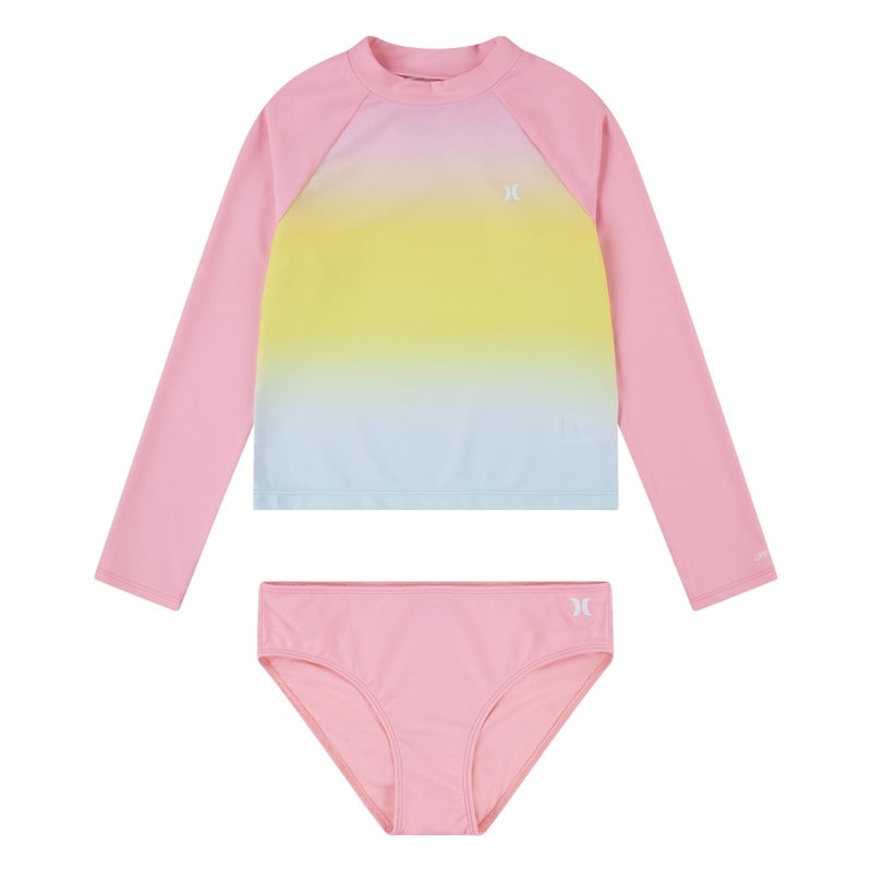 Hurley Long Sleeve Rash Guard 2-Piece Swimsuit - Image 1