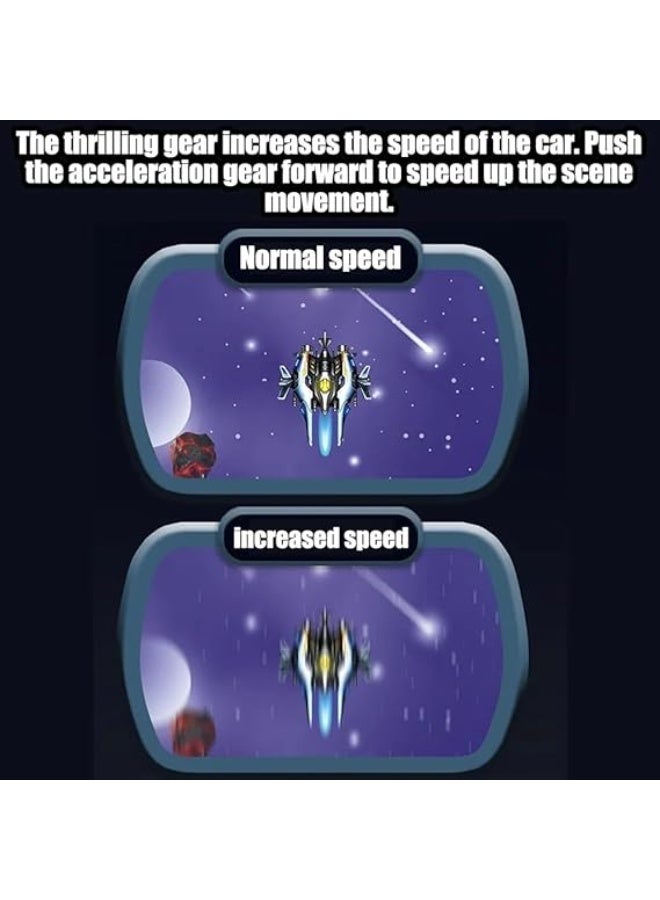 جهاز ألعاب سبيس فايتر المحمول للأطفال – وحدة تحكم محاكاة بطائرات فضائية بشاشة عرض كبيرة ومؤثرات صوتية، لعبة تفاعلية تعليمية وممتعة - Image 3