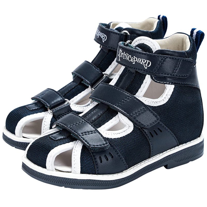 princepard Orthopedic Sandals for Kids and Toddlers Summer Childrens Corrective Shoes for Boys and Girls Flat Feet or Tiptoe WalkingHighTop Ankle Support and AntiSlip Sole