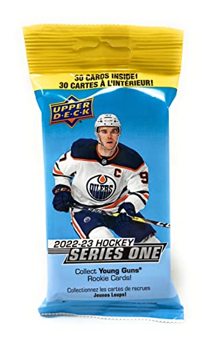 Upper Deck 202223 Series 1 Hockey Card Fat Pack Contains 30 Cards - Image 1