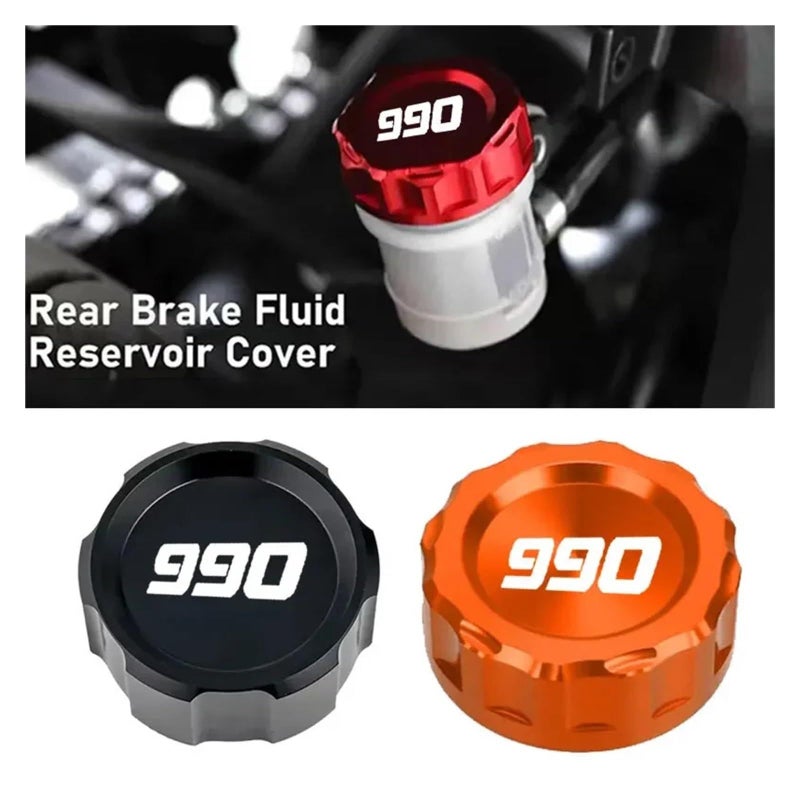 CNC Motorcycle Rear Brake Fluid Reservoir Cap Color 990 2 Compatible With Duke 990 - Image 3