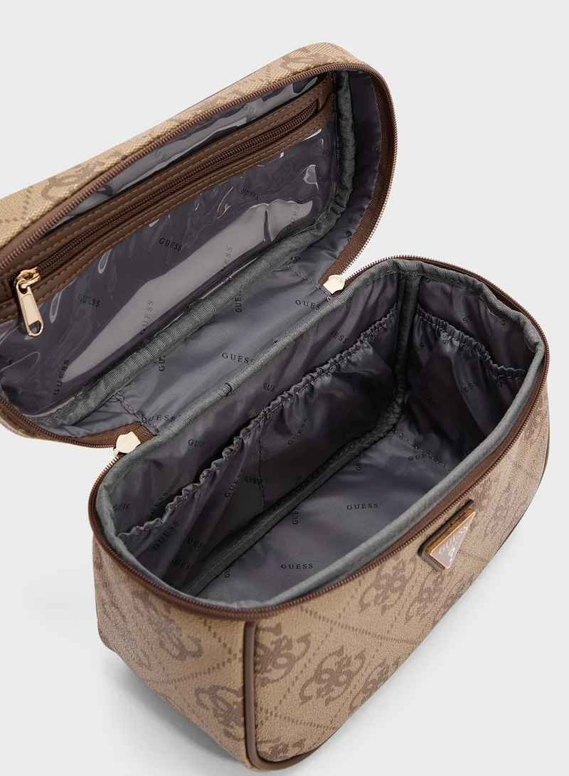GUESS Logo Cosmetic Organiser Bag