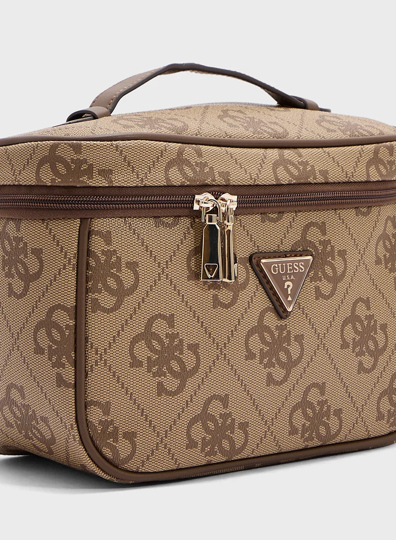 GUESS Logo Cosmetic Organiser Bag