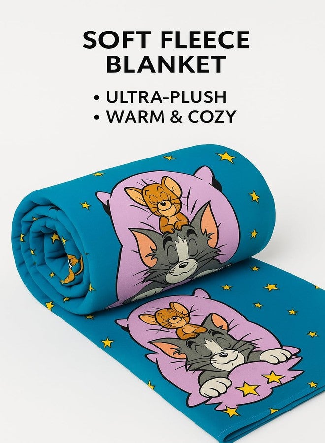 CUTEABLY Tom & Jerry Baby Blanket, 110x110 cm, Super Soft Reversible, Skin-Friendly, Breathable - Image 4
